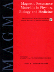 Go to journal home page - Magnetic Resonance Materials in Physics, Biology and Medicine